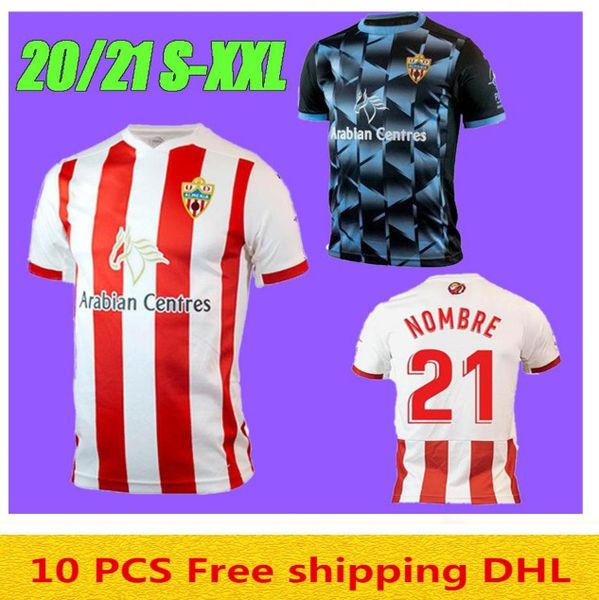 

2020 union deportiva almeria home soccer jersey 2020 2021 away guti nombre sekou munoz chema lazo gaspar petrovic football shirt, Black;yellow