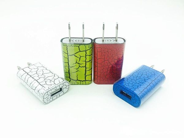 

5v full 1a us plug usb wall charger crack design ac power adapter travel charger for samsung s7 s6 htc tablet pc ipad lg