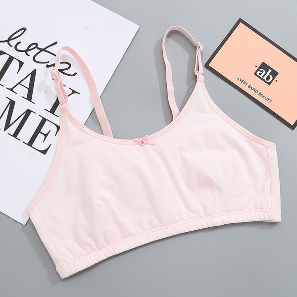 

gym clothing 2021 kids girls vest style bra sports yoga fitness adjustable with small cotton pad student dance clothes, White;black