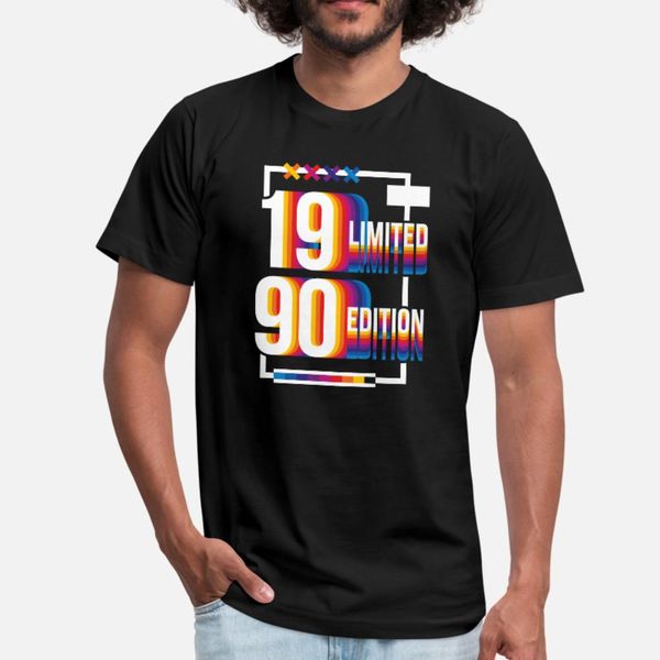 

born in 1990 limited edition birthday present t shirt men design 100% cotton plus size 3xl clothing cute authentic spring leisure shirt