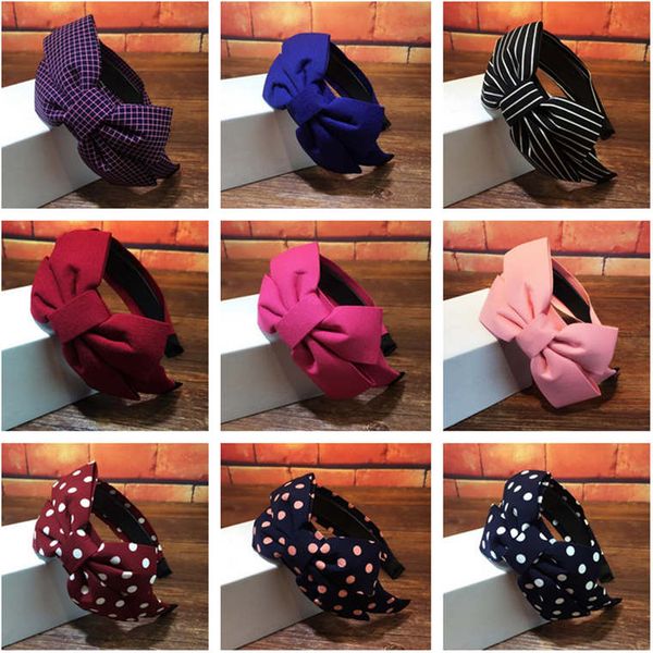 

epecket dhl big bow with teeth wide side sweet pressure hair anti-slip headband datg053 hair jewelry headbands, Silver