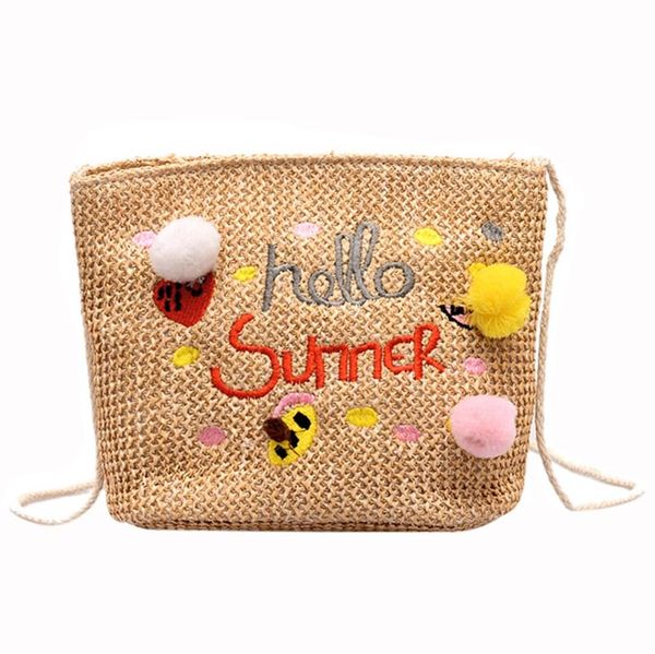 

ocardian handbag women ladies girls fashionÂ straw hair ballÂ new design female ladies phone pocket shoulder zipper crossbody bag