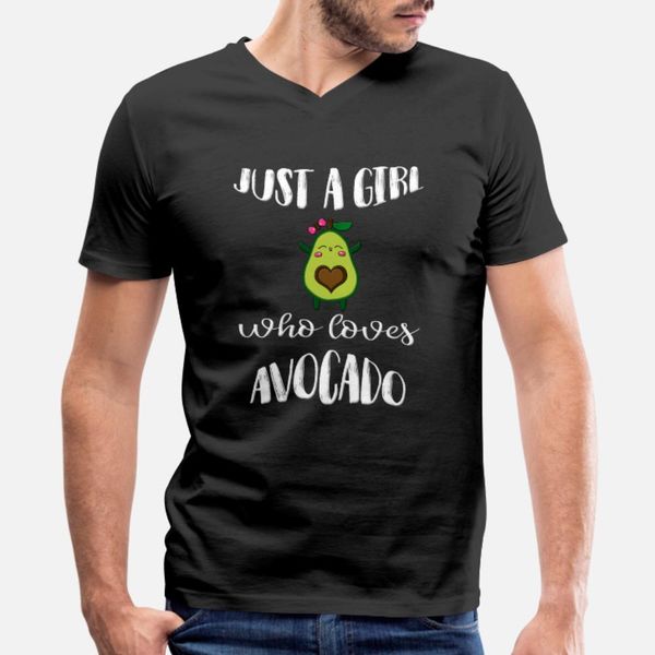 

just a girl who love avocado gift t shirt men knitted 100% cotton plus size 3xl outfit famous building spring autumn slim shirt