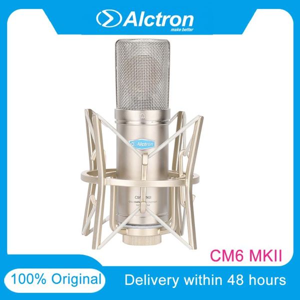 

alctron cm6mkii большая диафрагма fet профессиональный конденсаторный проводной микрофон с низким уровнем шума звук для записи комплект кара