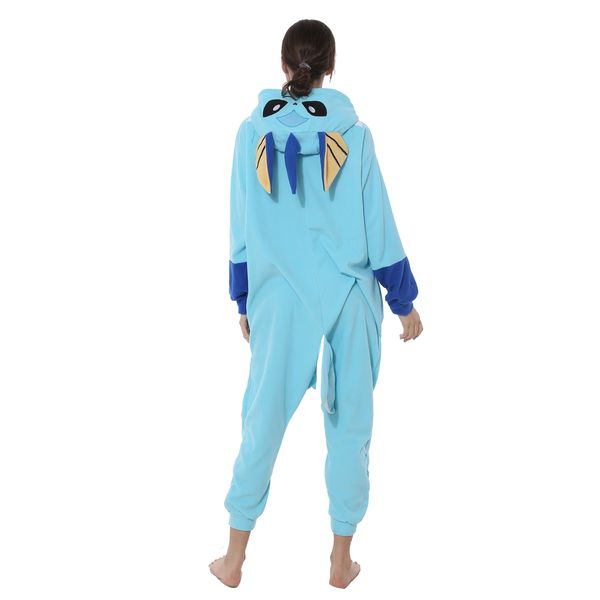 

animal cartoon mascot one-piece pajamas coral velvet home cute clothes boy girl flannel boy winter, Red;yellow