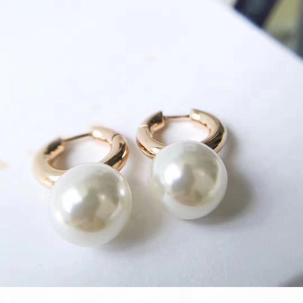 

elegant drop earring with pearl ball women earring mother gift girl ps6727, Silver