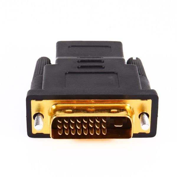 

1000pcs dvi-d dual link male 24 1 pin to hdmi female 19 pin adapter hdmi to dvi gold connector for hdtv pc lcd for xbox 360 for ps3