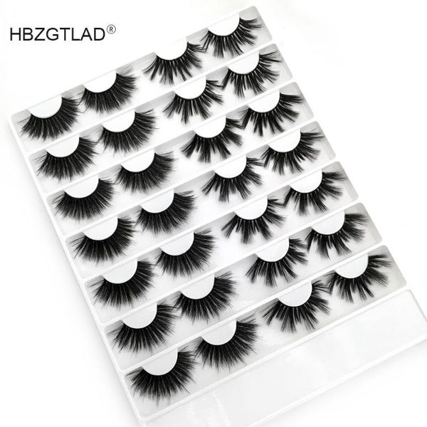 

16 pairs 3d mink hair false eyelashes criss-cross wispy cross fluffy length 16-25mm lashes extension handmade eye makeup tools