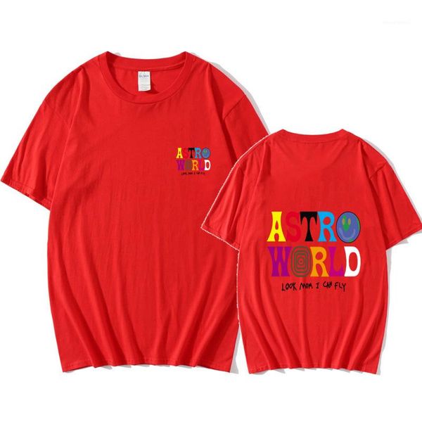 

sleeve crew neck loose tees homme summer travis scott astroworld tshirts for mens letter beachwear short, White;black