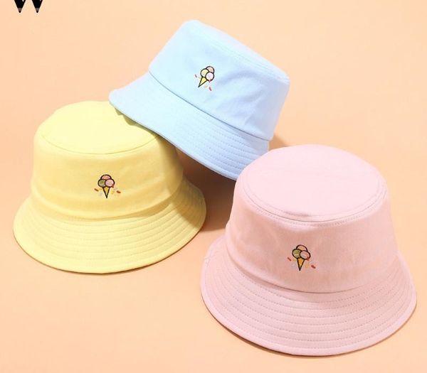 

Womail Summer bucket hat Fashion Cute Print Embroidery Bucket Hat For Women Girl Fishing Cap Outdoor Vacation 2020 Sun 823