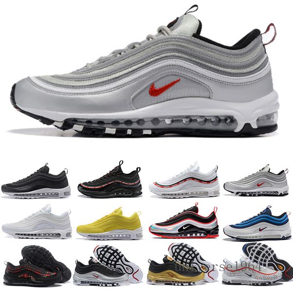 

2018 casual tripel white metallic gold silver bullet white 3m premium running shoes men women sneakers with gift lit7