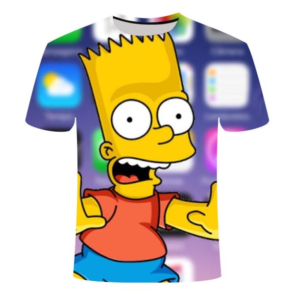 

new simpson 3d anime chinese printed mens male clothing 3d print shirts comics horror harajuku men clothing