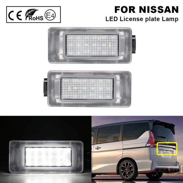 

2pcs автоматический свет led освещения номерного знака автомобиля хвост стиль для serena c27 ​​2020- altima 2020- автомобильные аксессуары
