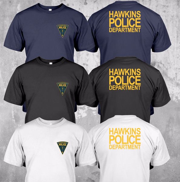 

спорт 2019 new hawkins департамент полиции государственный логотип - пользовательские футболки tee summer fashion tee shirt