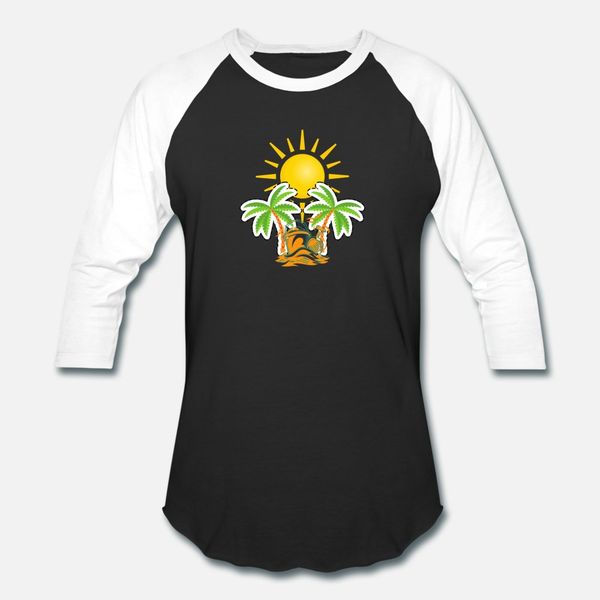 

sun palm tree t shirt men crazy cotton round neck cool crazy basic summer style cool