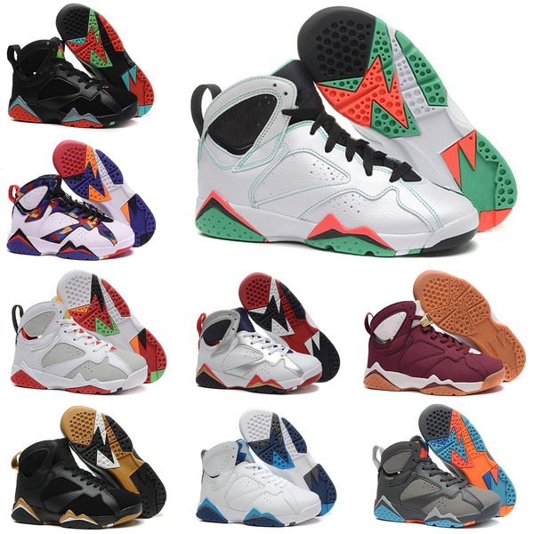 

hight quality 7s men basketball shoes color hare french blue basketball shoes size us nakeskin jordan retros shoe