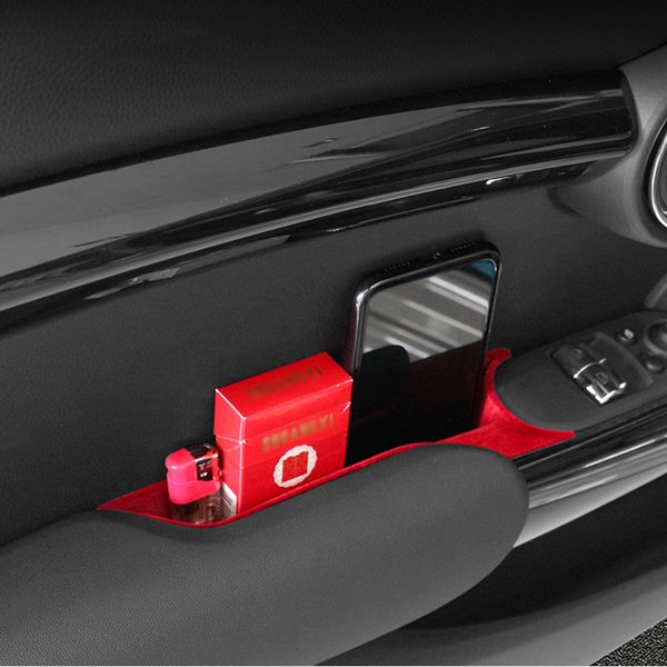 

car door handle storage box mobile phone holder organizer bag for mini cooper s f55 f56 car interior styling accessories