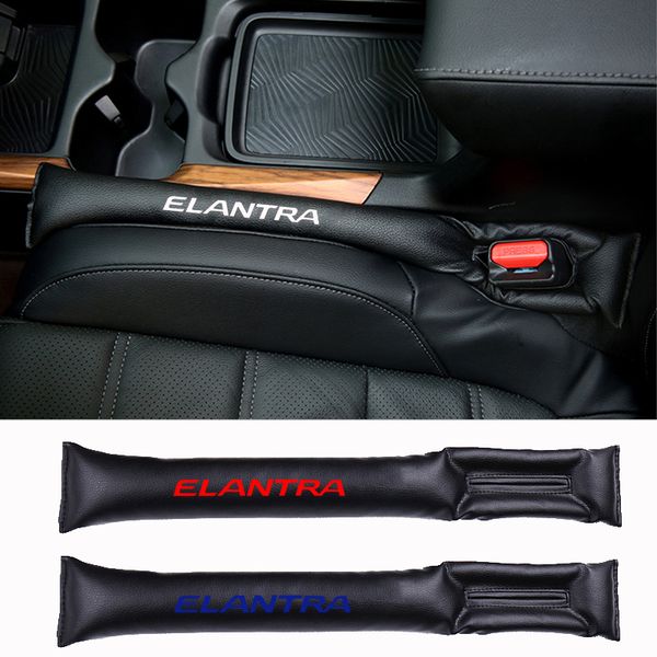 

2pcs pu leather fillers spacer filler slot plug car seat gap pad for elantra