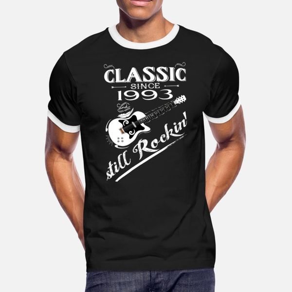 

classic since 1993 still rockin' t shirt men character 100% cotton euro size s-3xl pattern crazy breathable summer style letter shirt