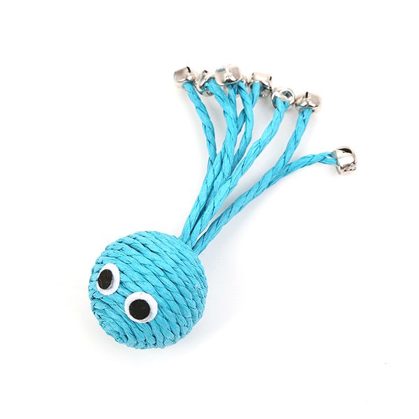 

paper rope pet playing toy with bell round ball baby ocs scratch resistant