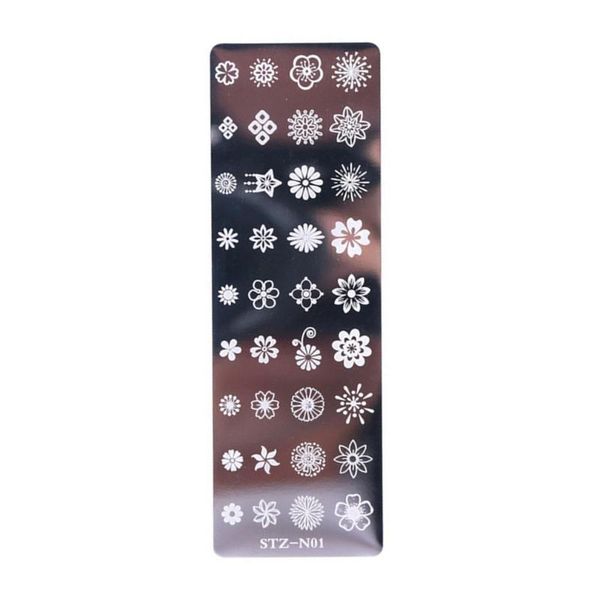 

1pcs nail art stamp nail stamping template flower geometry animals diy designs manicure image plate stencil