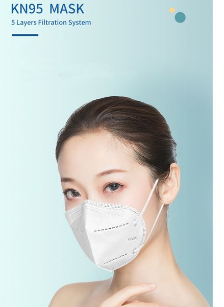 

Kn95 respirator adult dust-proof, anti-fog and anti-ultraviolet disposable face mask five-layer protective mask with melt blown cloth