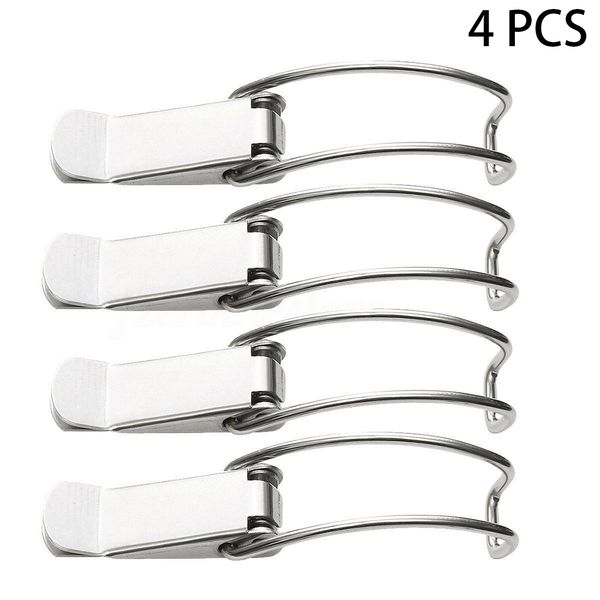 

4pcs latch catch chest box shop easy install office toggle clips stainless steel