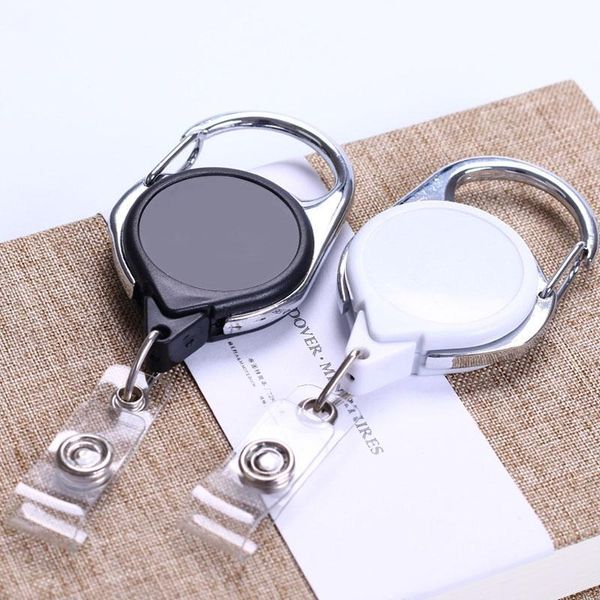 

цепь карабин держатель знак знак reel стиль имя ring tag key black выдвижной держатель карты id катушки прицепные lanyard выдвижной reel drn