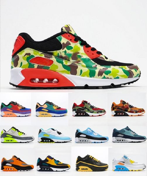 

fashion men women sneakers shoes classic 90 men and women running shoes sports trainer cushion 90 surface breathable sports shoes 36-45