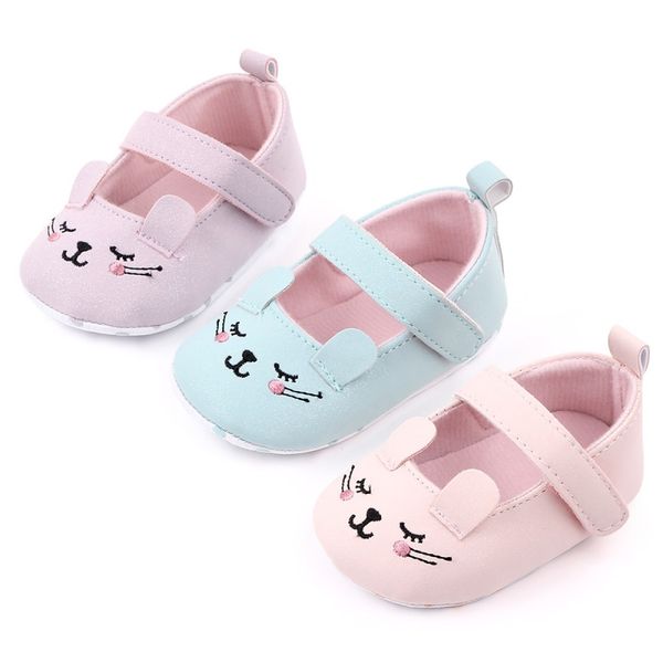

multicolor baby girl breathable cartoon print anti-slip casual sneakers toddler soft soled walking shoes