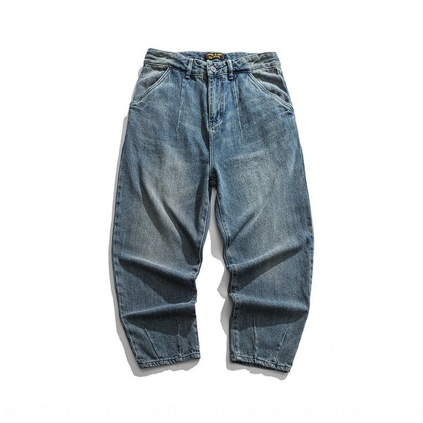 

kaiz kaizhong and jeans 2020 autumn new fashion brand men's jeans straight pants k910 90n2x, Blue
