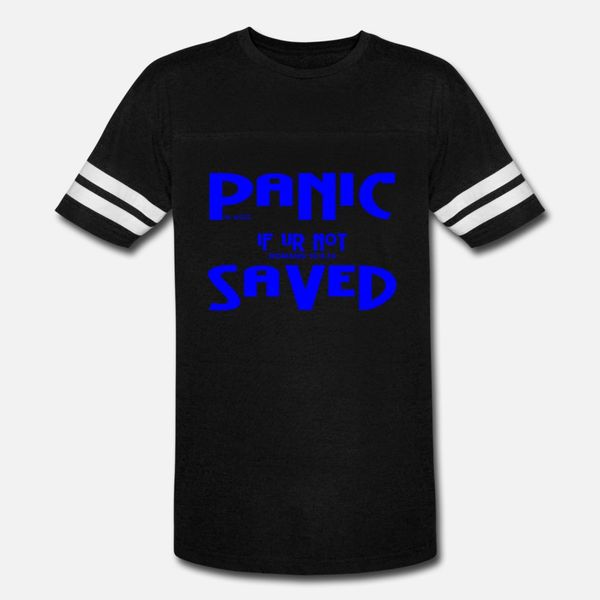 

panic t shirt men print tee shirt size s-3xl natural loose casual spring autumn vintage shirt