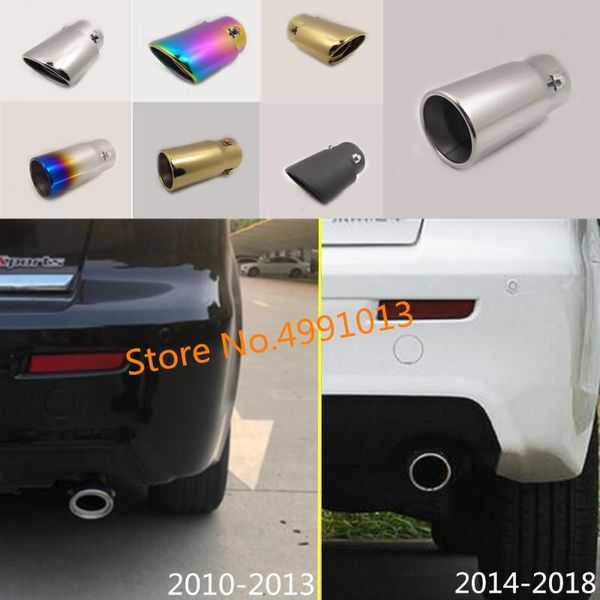 

для mitsubishi lancer ex 2010 2011 2012 2013-2020 автомобиль стилизации заднего задней крышки глушителя выпускной трубы посвящает выхлопной