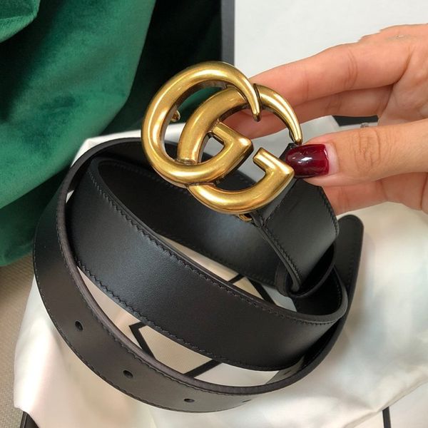 

4.0 cm gucci lv bb gg designers belts men and women fashion belt gold silver black buckle genuine leather belts with box, Black;brown