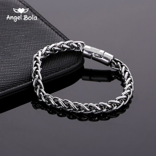 

wholesale fashion chain bracelet european style copper plating ancient silver skeleton keel chain snake chain diy bracelet and bracelet, Black