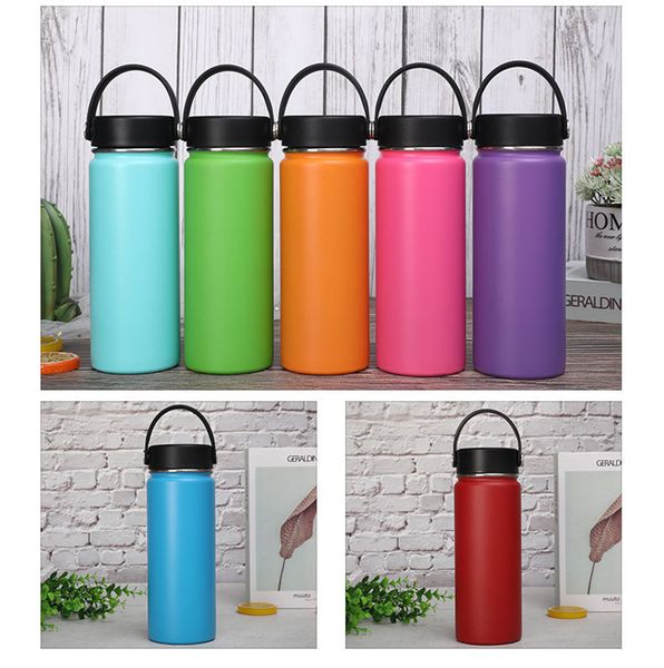 

dhl ship18oz stainless steel outdoor sports bottle sports student water cup outdoor space cup vacuum thermos jar wide mouth mug and beer mug