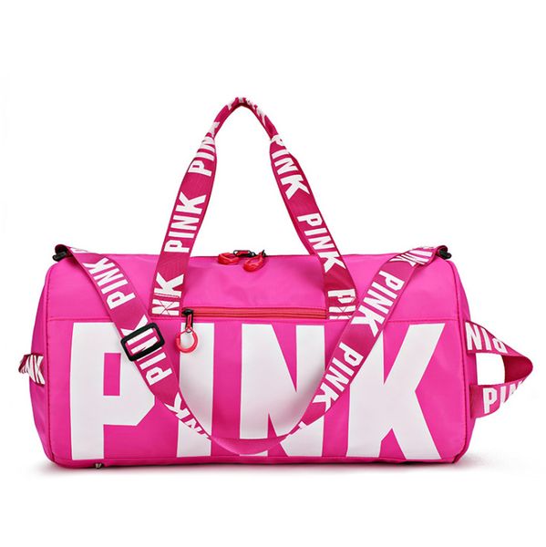 

custom waterproof gym bag duffel sports bag fitness outdoor travel pink women handbag large capacity storage shoulder bag
