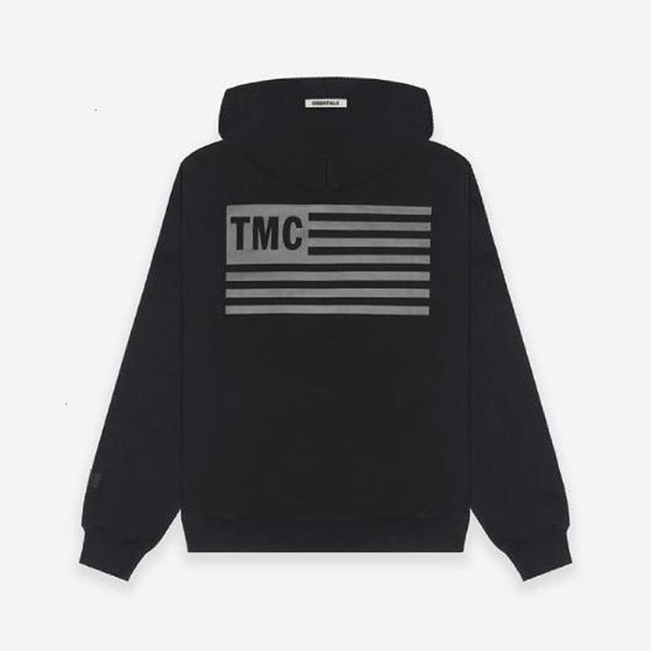 

19fw fog fear of god essentials 3m reflective la limit hoodies hooded sweatshirts couple pullover autumn winter casual outwear hfhlwy099, Black