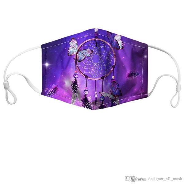 

foreign trade selling mask new product dream catcher 3d digital printing dust-proof washable mask can put pm2.5 filter element
