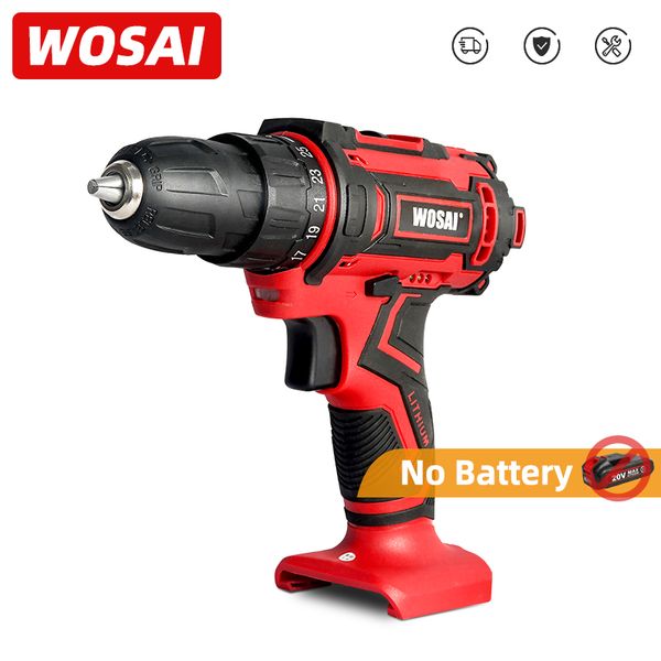 

wosai 20в аккумуляторная дрель электрическая отвертка нет батарей ws-3020 20v mt-ser