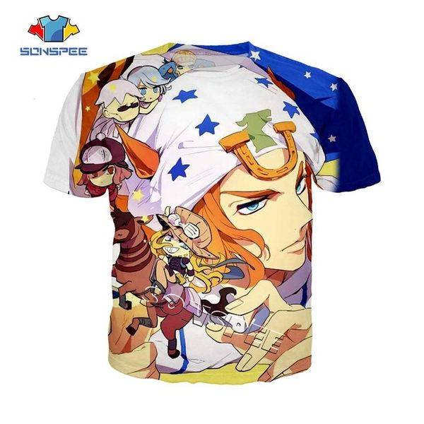 

jojo's bizarre adventure 3d anime printing summer men 3d print shirts aesthetic horror graphic men clothing