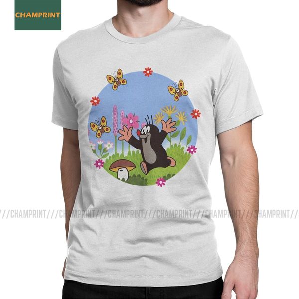 

vintage the little mole krtek cute t-shirt men cotton t shirts krtek little maulwurf cartoon short sleeve tees plus size
