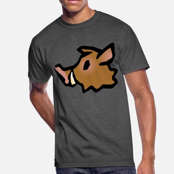 

boar icon t shirt men printing 100% cotton plus size 3xl natural fit funny summer style leisure shirt