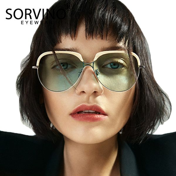 

sorvino vintage shades for women 2020 pilot sunglasses men oversized luxury futuristic sunglass brand designer sun glasses p355, White;black