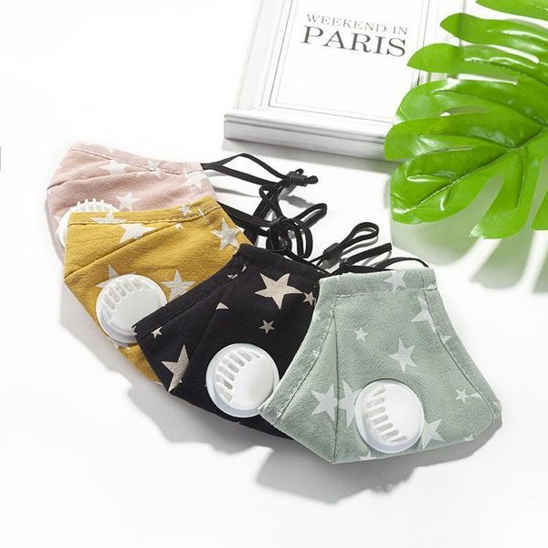 

valve breath shipping masks with dhl pm2.5 mouth mask kids cartoon reusable washable anti-dust cotton face mask with 2pcs filter l263fa1