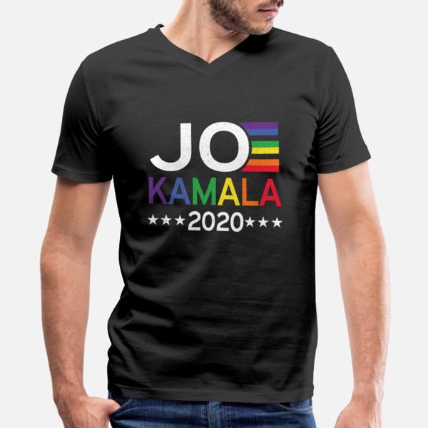

joe biden kamala harris 2020 rainbow gay pride t shirt men printing cotton euro size s-3xl letters fit funny spring autumn formal shirt