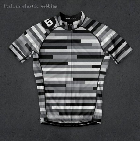 

quality twin six 6 men's cycling jersey short sleeve mtb bike clothing ropa morvelo racing bicycle clothes, Black;red
