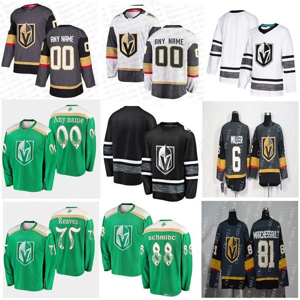 

vegas golden knights custom hockey 6 colin miller jersey 26 paul stastny 73 brandon pirri 40 ryan carpenter 3 brayden mcnabb fights cancer, Black;red