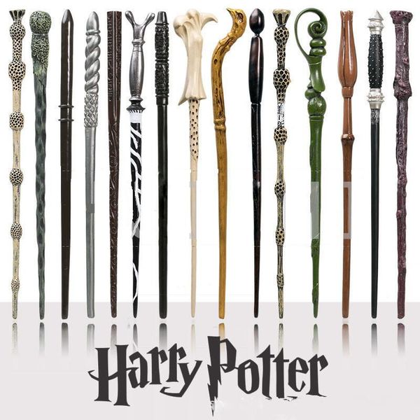 

18 styles harry botter 14.5" lord voldemort resin magic wand cosplay props creative birthday gift with box