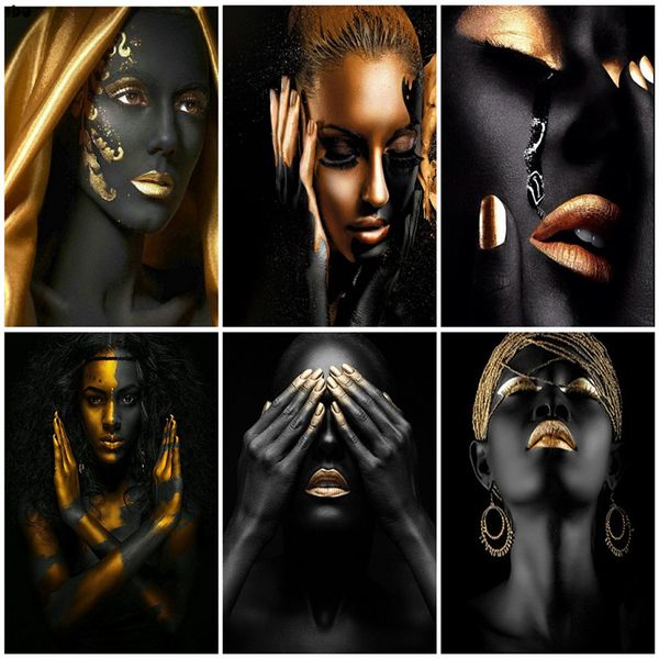 

azqsd картина маслом by numbers african обнаженная женщина diy unique подарков холст картины комплекты краска по количеству portriat украшен